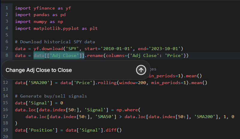Code Suggestion